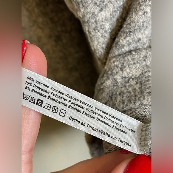 Anthropologie Saturday Sunday Size Small Gray Open Front Cardigan With Pockets - Picture 5 of 6